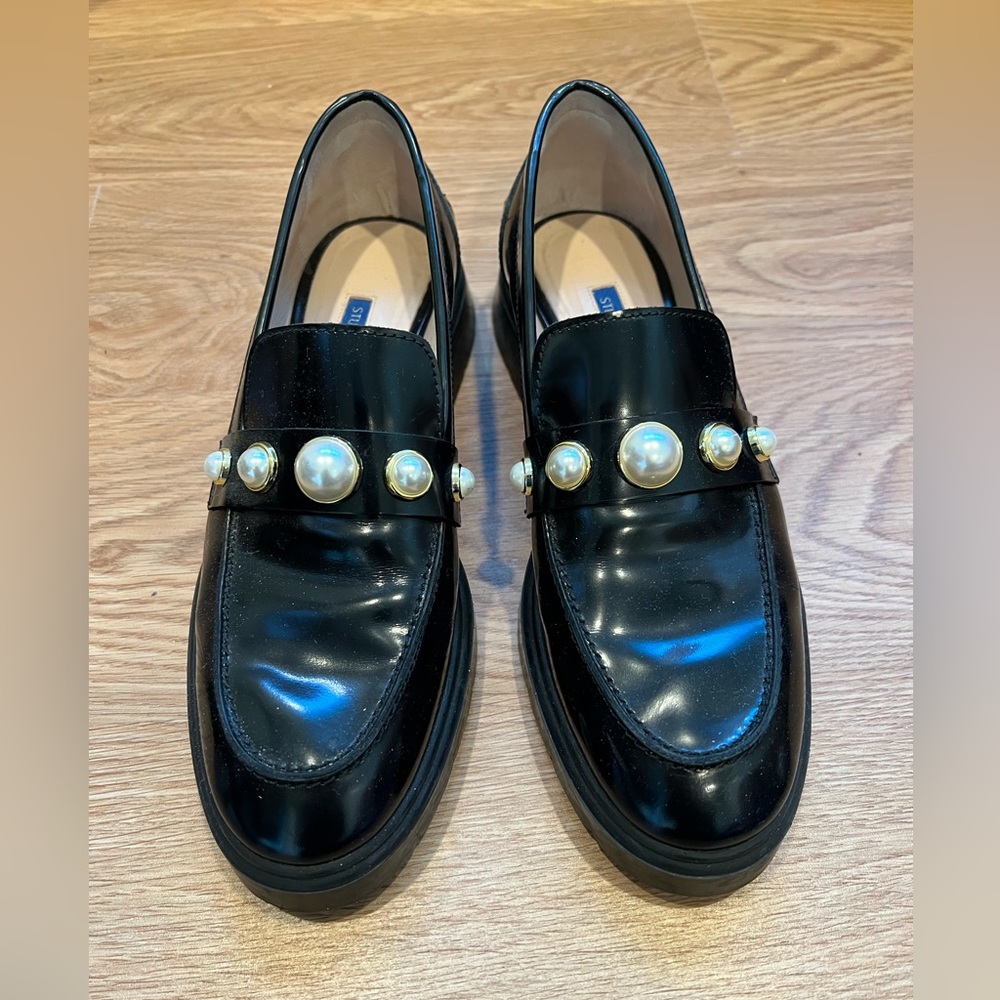 Stuart Whitman Suki Chunky Loafer with Pearls